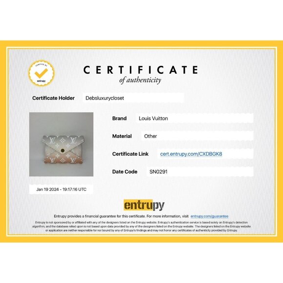 LOUIS VUITTON Kirigami Pochette Small Pool Giant Monogram Card Case - Picture 11 of 11